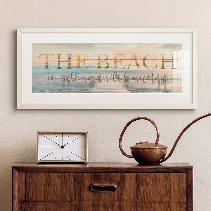 The Beach is Calling-Premium Gallery Framed Print