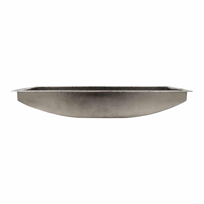 Hand Hammered Copper Trough 36-inch Undermount/ Drop-in Bathroom Sink