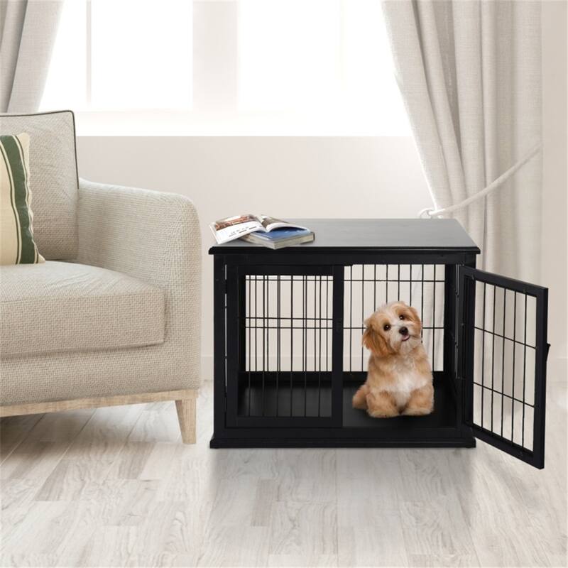 2 in 1 Design Dog House with Loackable Door for Security Suitable for Medium and Small Dogs