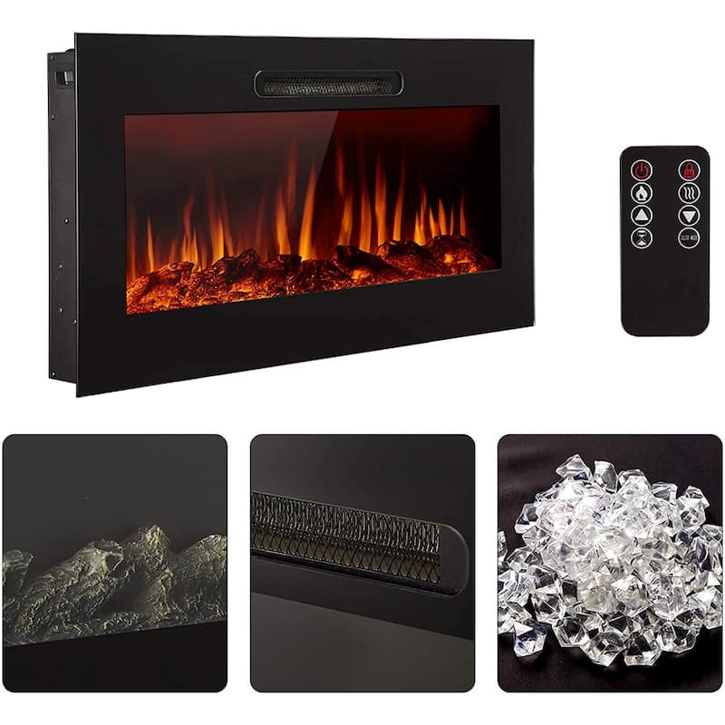 Grand Aspirations Wall Mount Electric Fireplace - 36