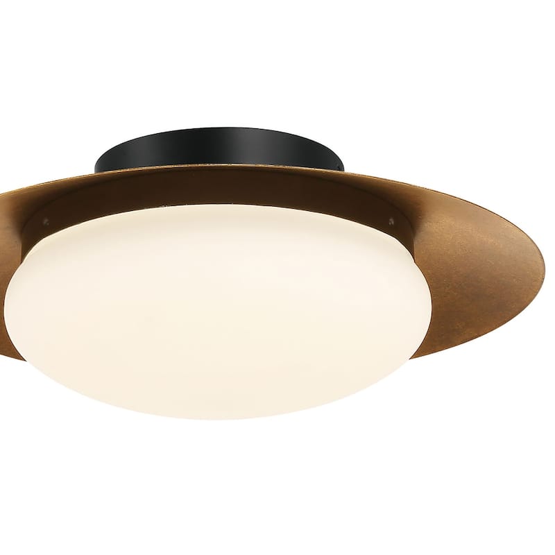 Minka Lavery 5625-L Zinola 15" Wide LED Semi-Flush Mount Ceiling