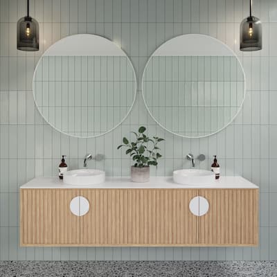 Glass Warehouse SF-R-36 Leia 36" Diameter Contemporary Circular Framed