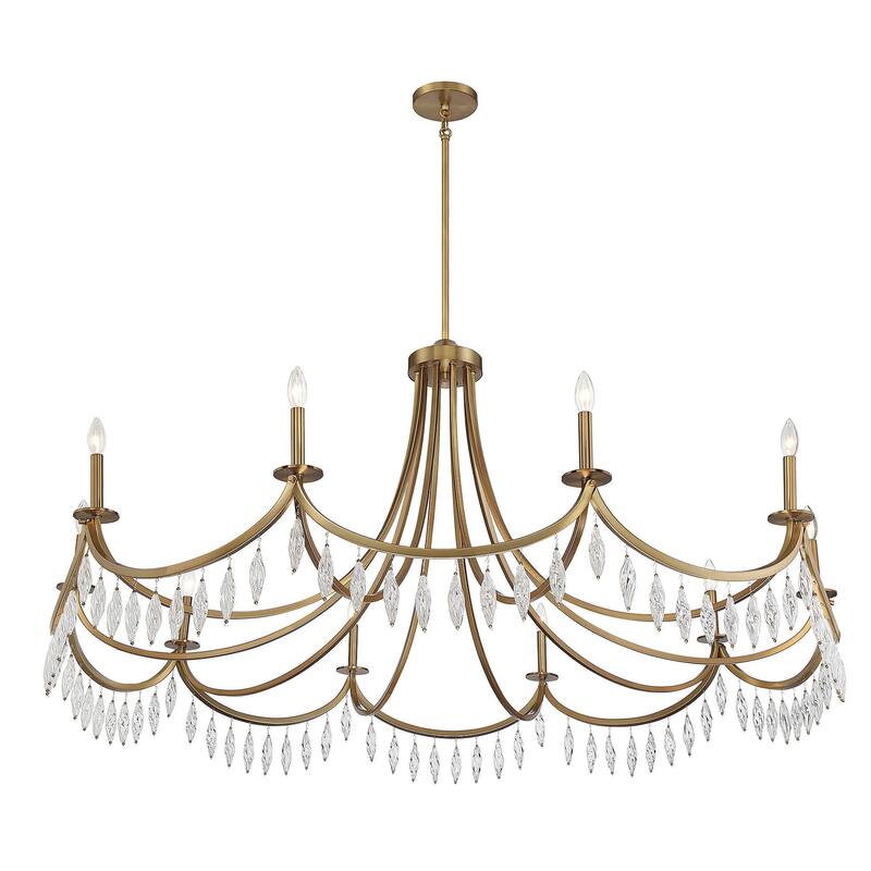 Savoy House 1-1805-10 Kameron 10 Light 60" Wide Crystal Chandelier