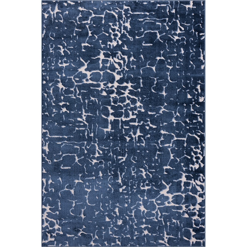 Abani Rugs Regal REG250A Blue Abstract Pebbles Area Rug