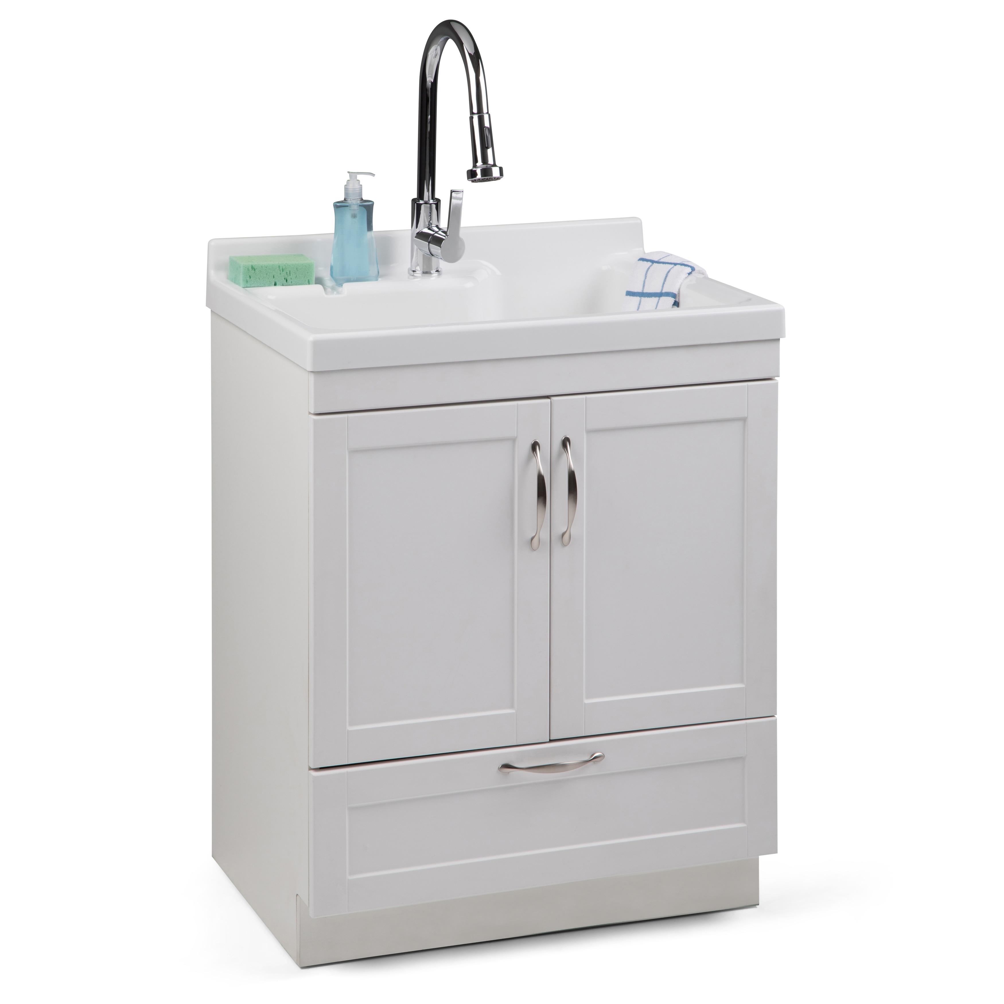 WYNDENHALL Janine Transitional ABS Utility Sink & Cabinet