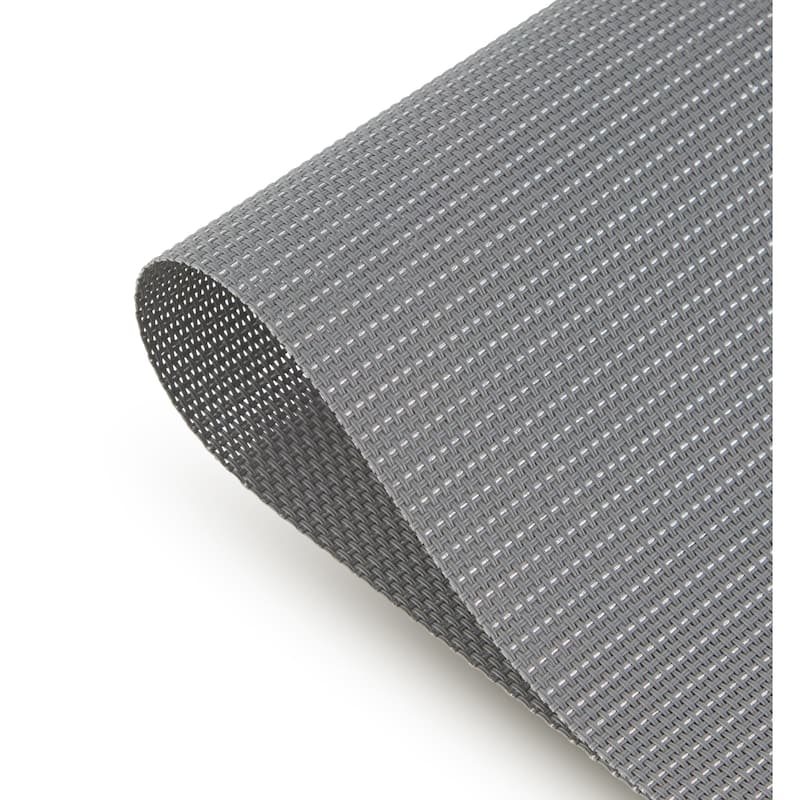 Dainty Home Natural Shimmer Woven Vinyl Reversible Placemat Set Of 6 - 12" x 18"