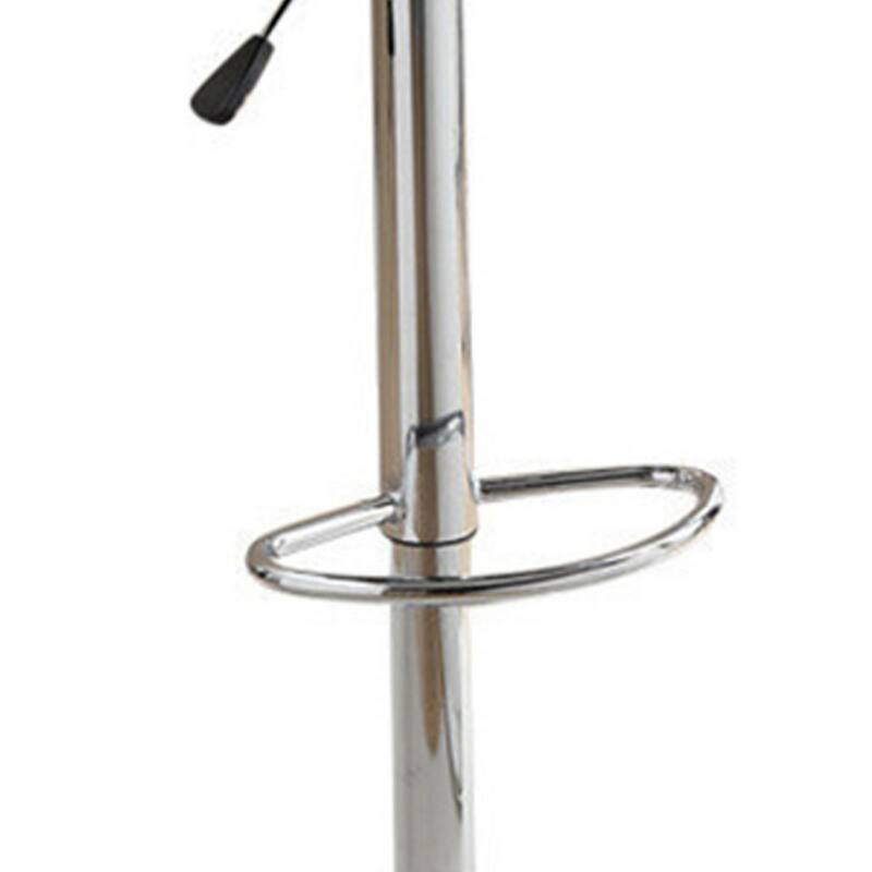 Polyurethane Swivel Barstool Silver Set of 2