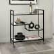 Option Blackened Bronze with Glass Shelf
