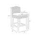 preview thumbnail 4 of 9, Duvall Grey Washed Rattan Cushioned Stool by East at Main