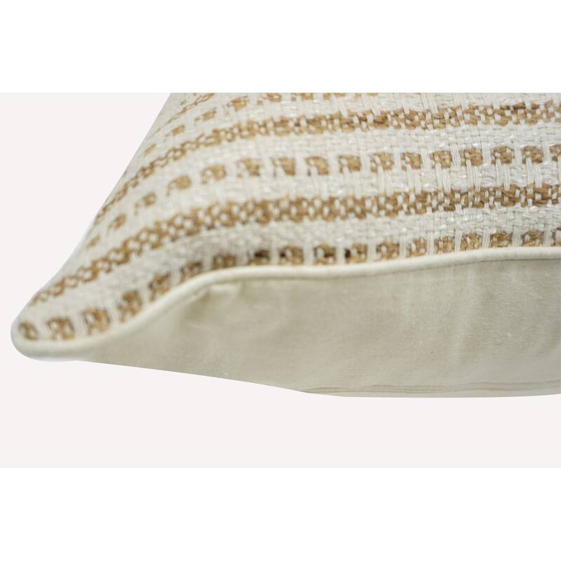 Home&Manor Bastam Vintage Raw Silk Pillow 18"