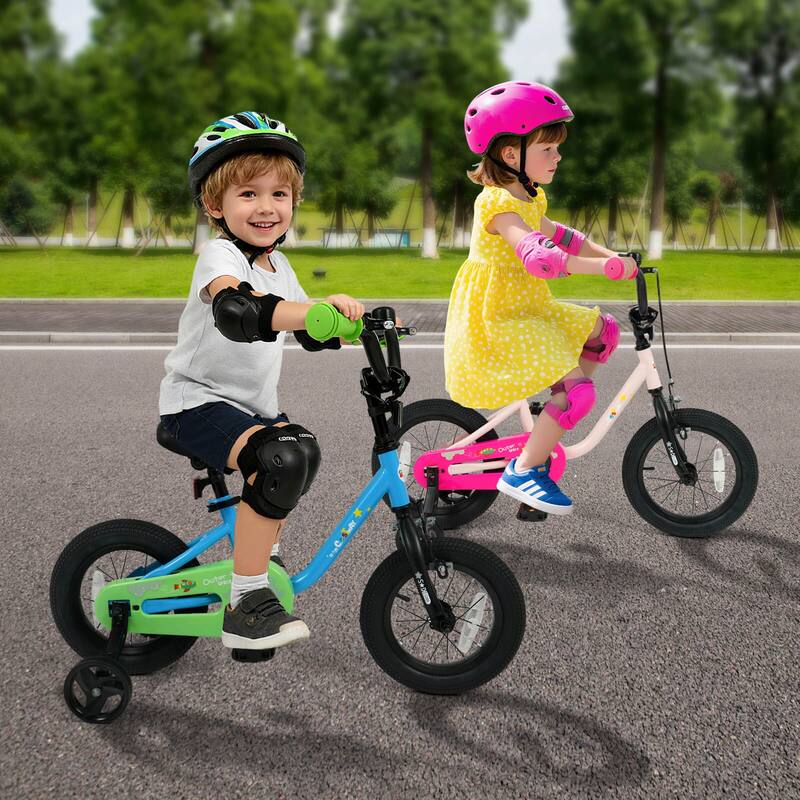Costway 12-Inch Kids Bicycle with Adjustable Seat Front Handbrake & - See Details