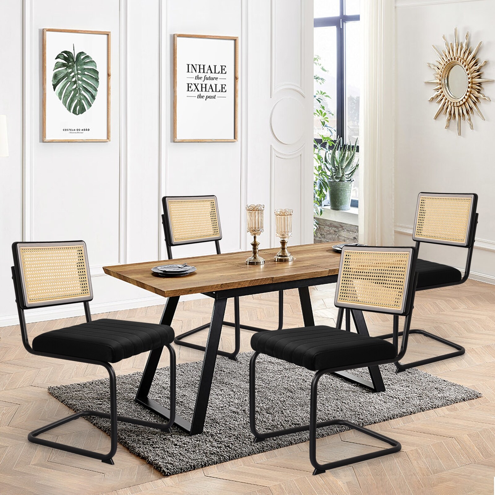 Velvet dining bench with backrest sales