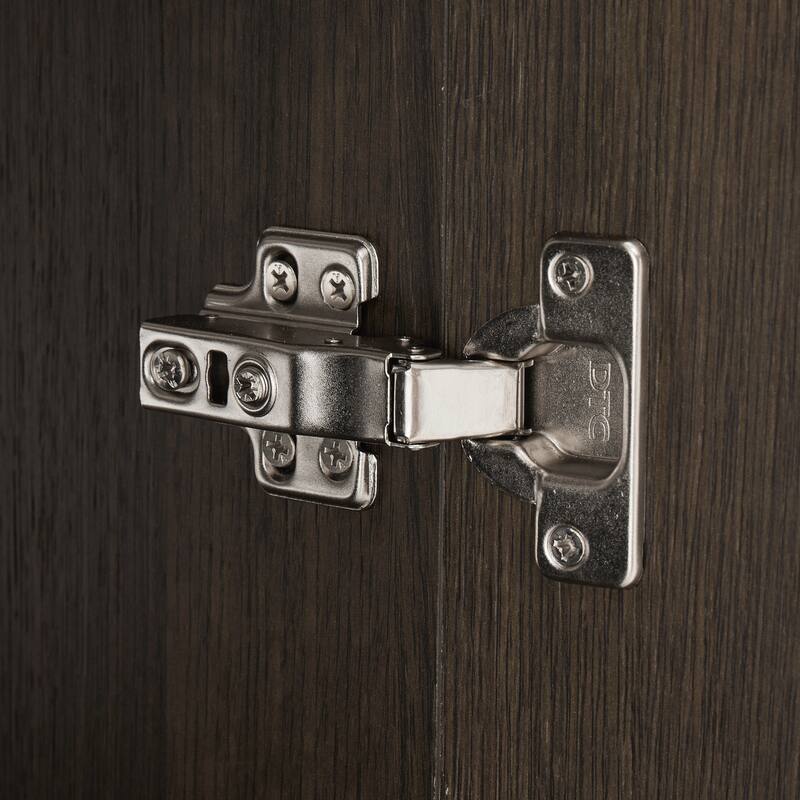 GDFStudio - Galan 60" Freestanding Bathroom Vanity with Quartz Sink, Solf Close Doors, Open Storage Shelf, NO Drain & Faucet