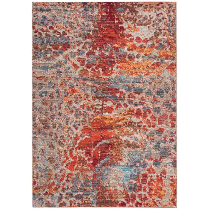 SAFAVIEH Valencia Iona Distressed Vintage Boho Oriental Polyester Rug