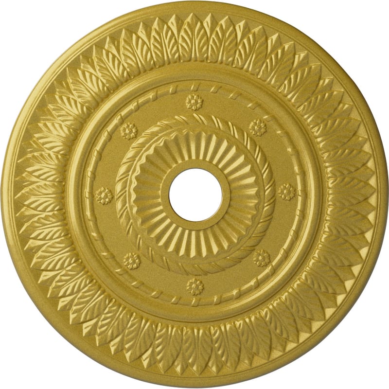 26 3/4"OD x 3 5/8"ID x 1 1/8"P Leaf Ceiling Medallion