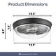 preview thumbnail 10 of 33, Prominence Home Madalyn, Flushmount Light Fixture