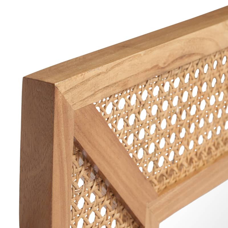 SAFAVIEH Tulia 24" Mirror - 24" W x 1" D x 36" H - Natural