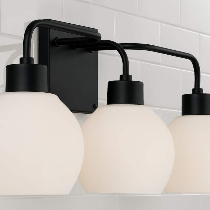 Tanner Clear Glass 3-light Bath/ Vanity Fixture