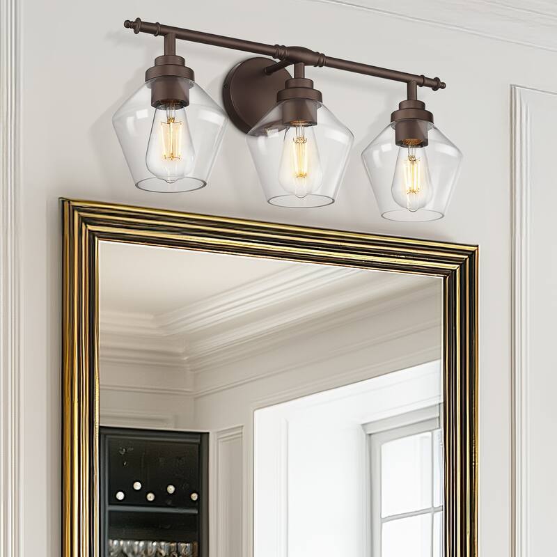3/4-Light Modern Bathroom Vanity Light