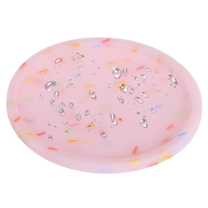 Drink Coasters, 6pcs Silicone Coasters for Drinks, Fluorescent Coaster