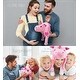 preview thumbnail 3 of 4, DolliBu Happy Mother’s Day Soft Pink Unicorn Plush Hat with Pink Heart - 16 inches