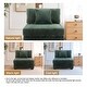 preview thumbnail 54 of 64, 35.7" W Plush Corduroy Upholstered Armless Modular Sofa Chair