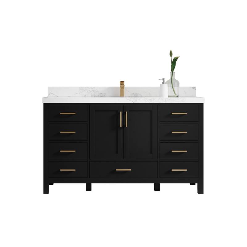 Willow Collections 60 in. W x 22 in. D Malibu Single Sink Bathroom Vanity with Countertop