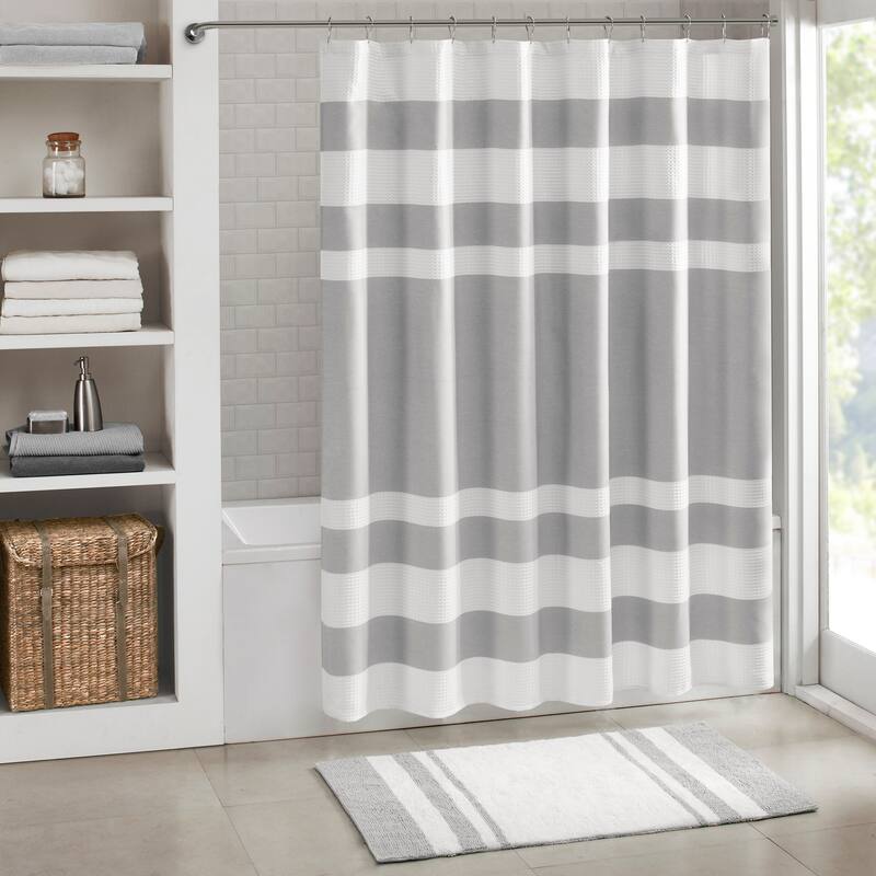 Porch & Den Niantic Shower Curtain - 72x96" - Grey