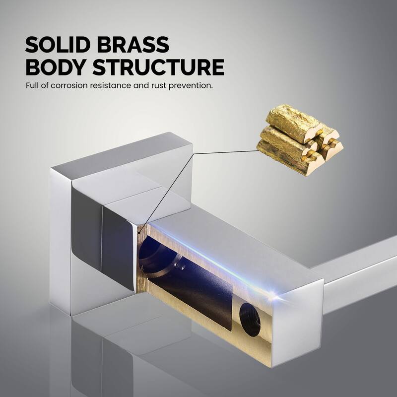 Cube 5-Piece Bathroom Hardware Set
