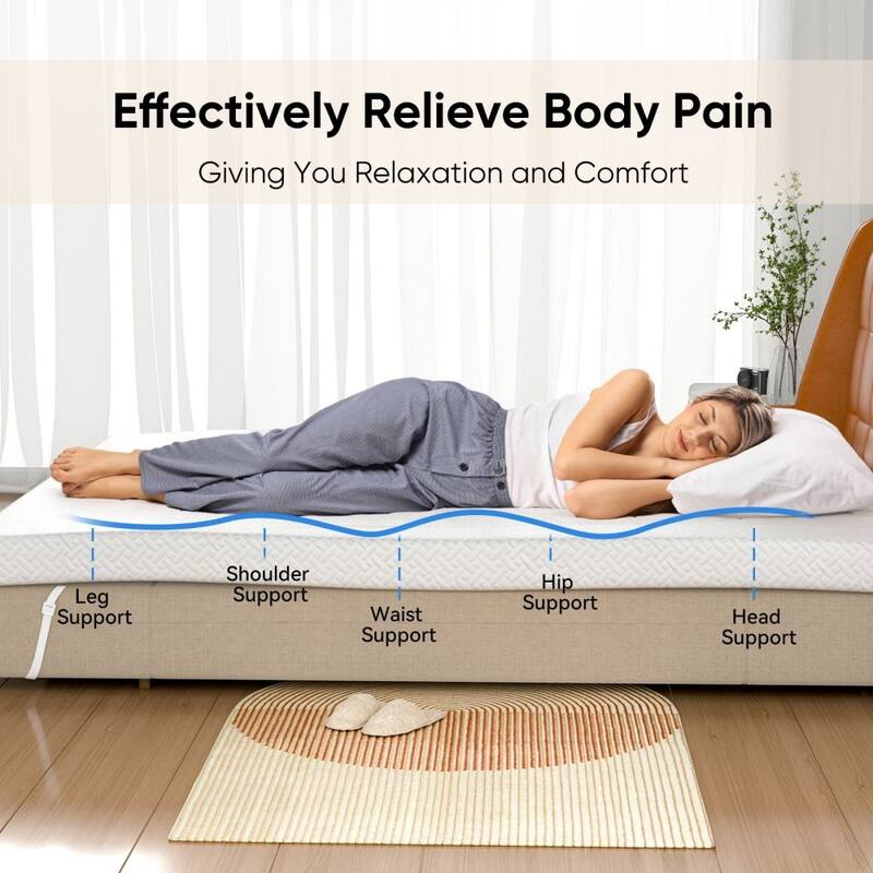 3 Inch White Memory Foam Mattress