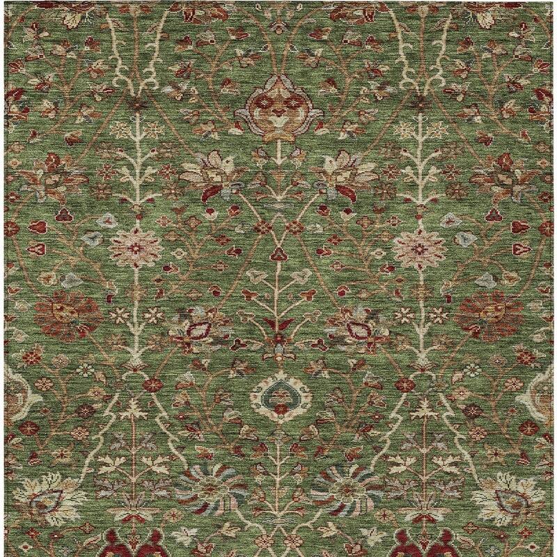 HomeRoots Floral Transitional Rectangle Outdoor Rug