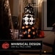 preview thumbnail 4 of 11, Haunted Hill Farm 2.4-Ft. Designer Polka Dot Checkerboard Pumpkin Stack Halloween Decoration