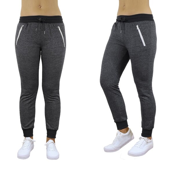 women's joggers with zipper pockets