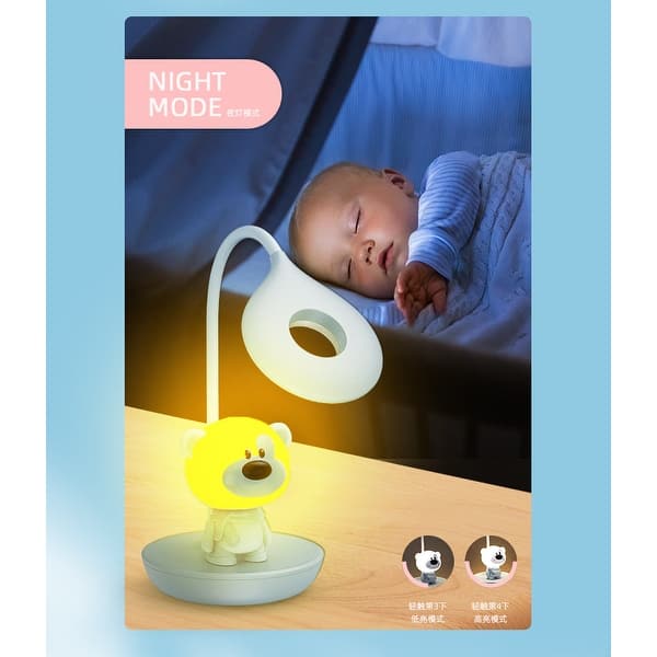 slide 2 of 4, Lumi Pals Kid's Table lamp/ night light Bear