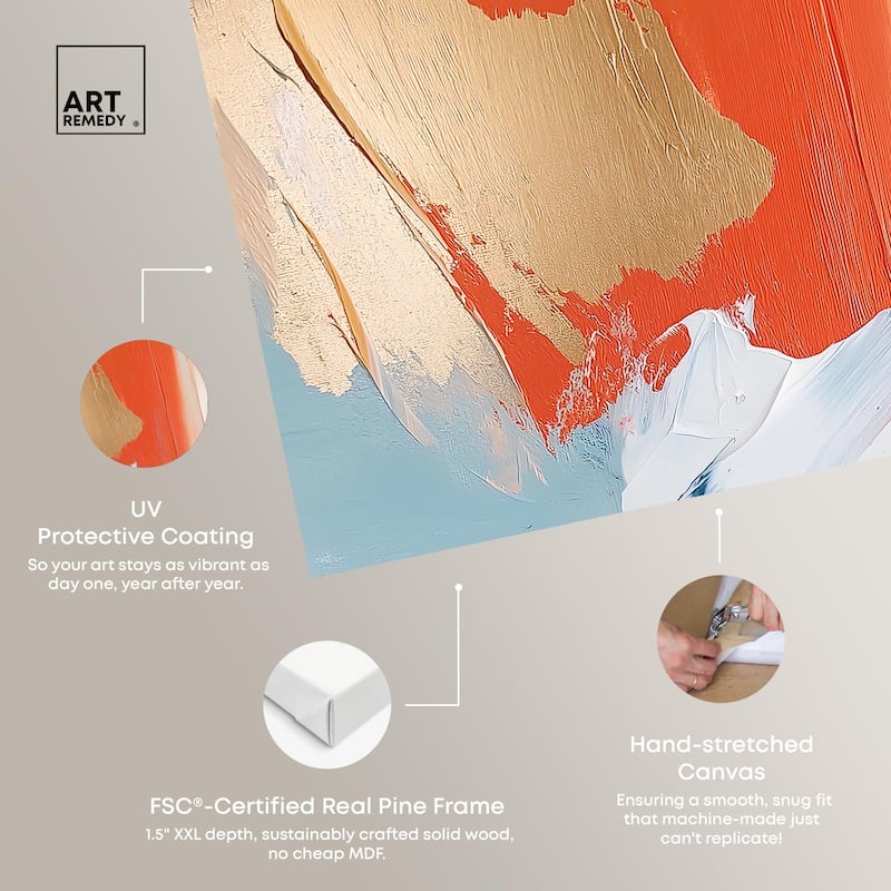 Orange Infusion II Canvas Set of 2 by Art Remedy, Gallery Wrapped