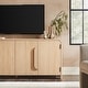 preview thumbnail 11 of 28, Walker Edison Modern Curved 70-inch Buffet Sideboard and TV Stand
