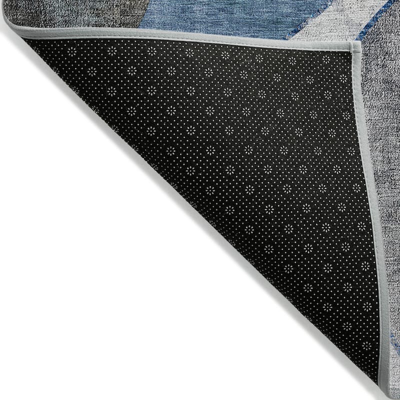 Machine Washable Indoor/ Outdoor Chantille Modern Abstract Rug