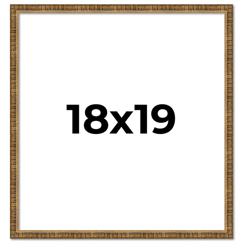 18x19 Frame Gold Solid Wood Picture Frame - Complete Modern Photo