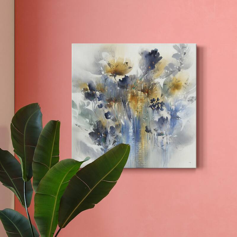 Indigo Botanical-Premium Gallery Wrapped Canvas - Ready to Hang