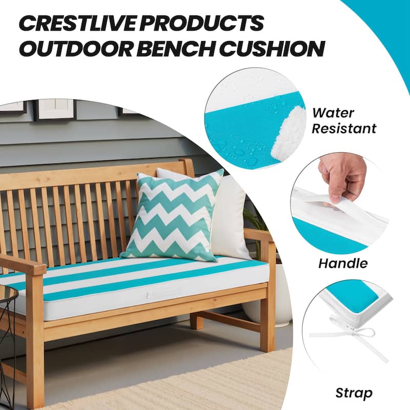 Outdoor Settee Bench Seat Cushion Patio Swing Cushion Loveseat Cushion
