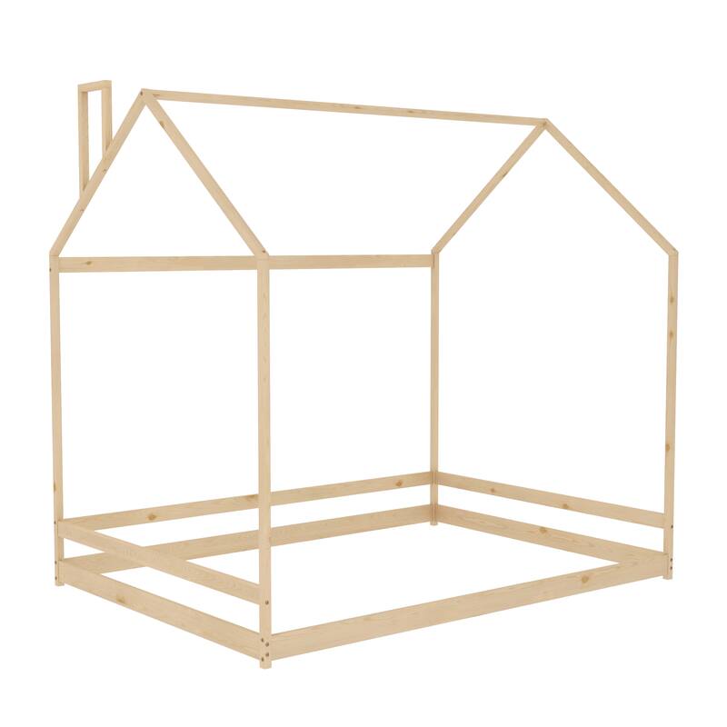 Full Size House Bed Wood Bed
