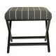 preview thumbnail 22 of 53, Porch & Den Boucher Modern Metal X-base Square Ottoman