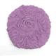 Home Weavers Bellflower Collection Absorbent Cotton Machine Washable Lid Cover 18"x18" - Purple