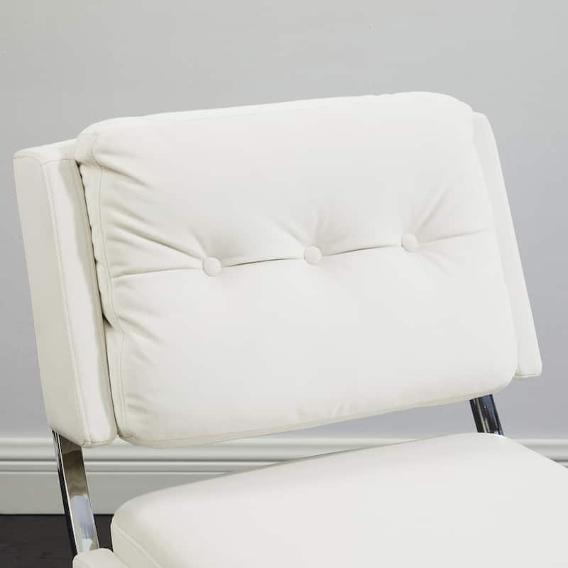 Art Leon Modern and Comfortable Velvet Armless Accent Chair