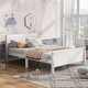preview thumbnail 62 of 76, Classic Wood Platform Bed with Headboard and Footboard, Solid Wood Bed Frame, Easy to Assemble, No Box Spring Needed