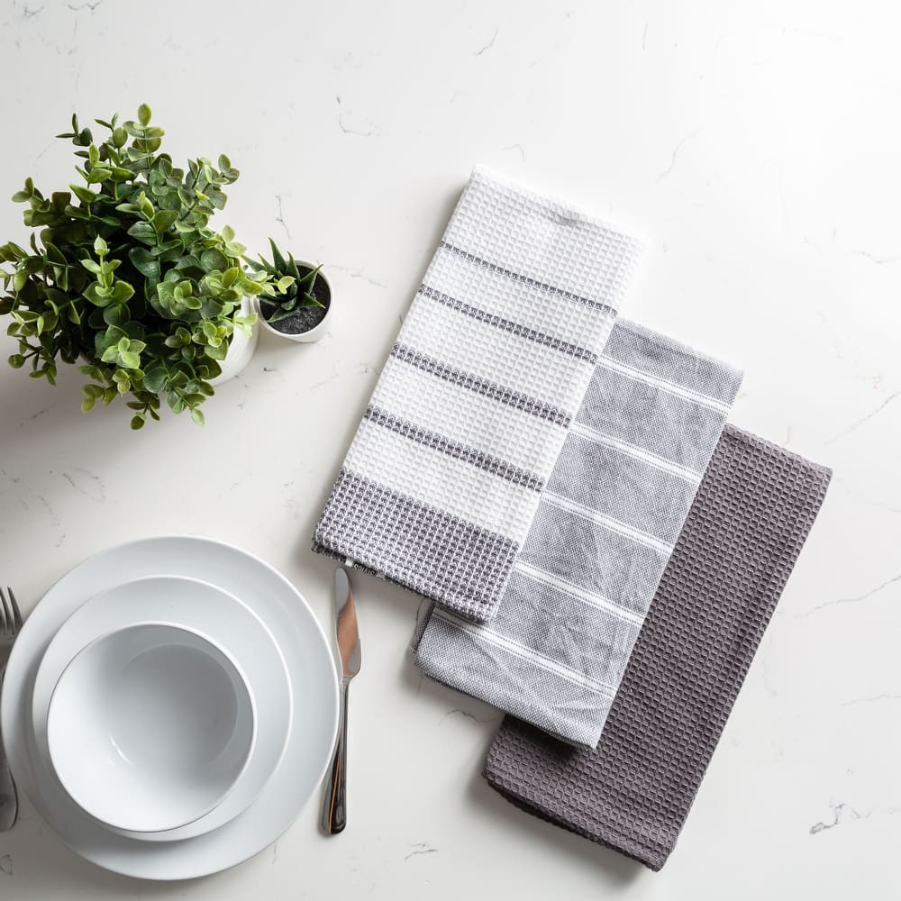 Fabstyles Fouta Cotton Set of 3 Kitchen Towel