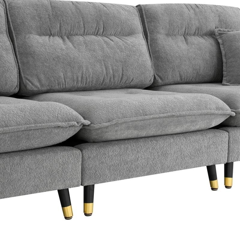 4-seater tufted sofa set