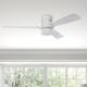 Pollux 52-inch Indoor/Outdoor Smart Ceiling Fan, Dimmable LED Light Kit & Remote Works with Alexa/Google Home/Siri - White