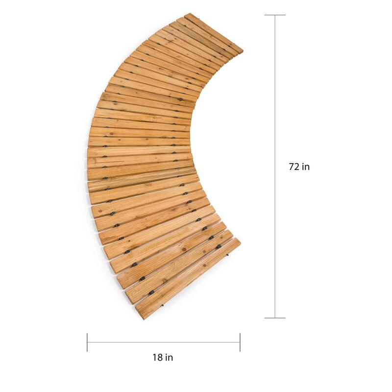 Plow and Hearth 6-foot Wooden Roll-out Pathway