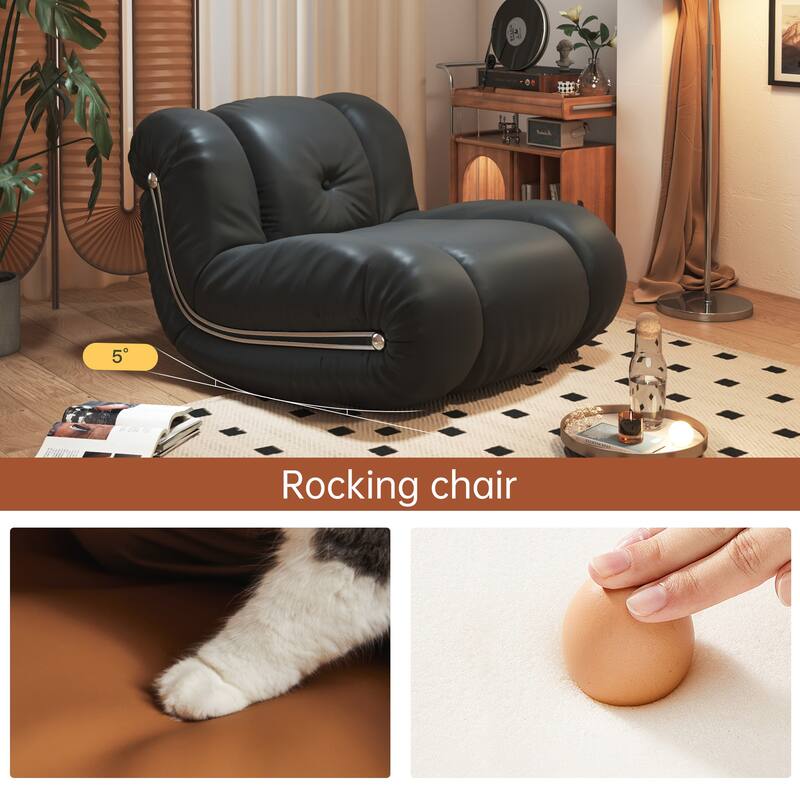 JASIWAY Vintage Living Room Rocking Single Sofa Chair